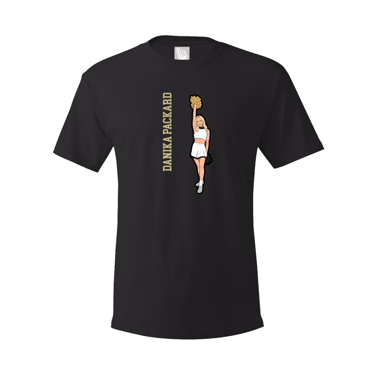 Tee — Name Vertical in Black