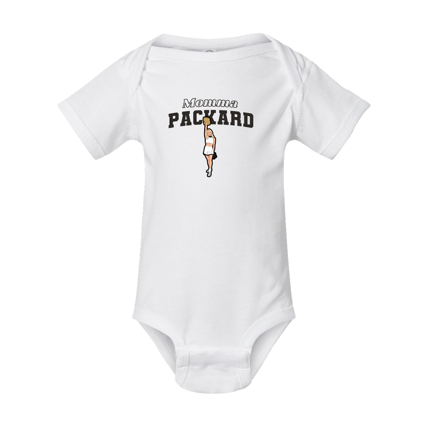 Baby Onesie — Mothers Day Block in White