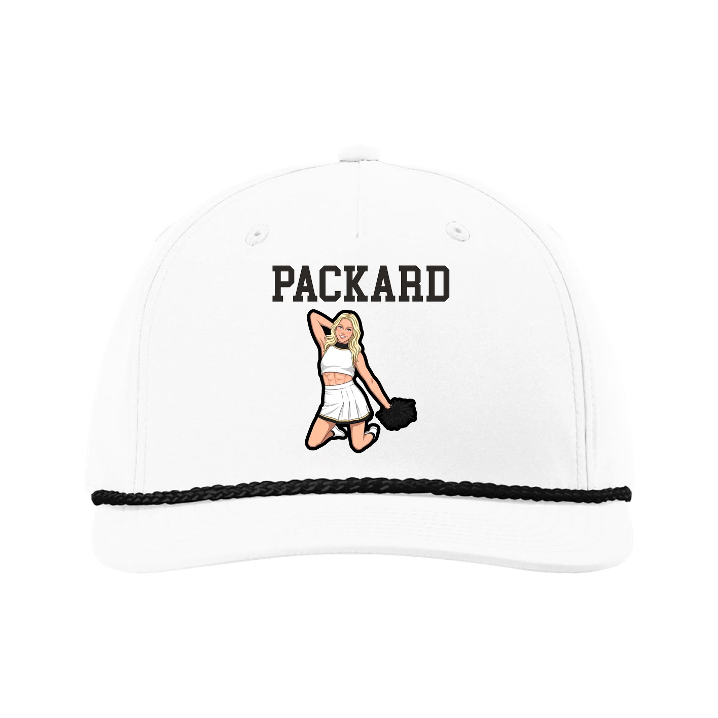 Five-Panel Classic Rope Cap — Shirsey in White