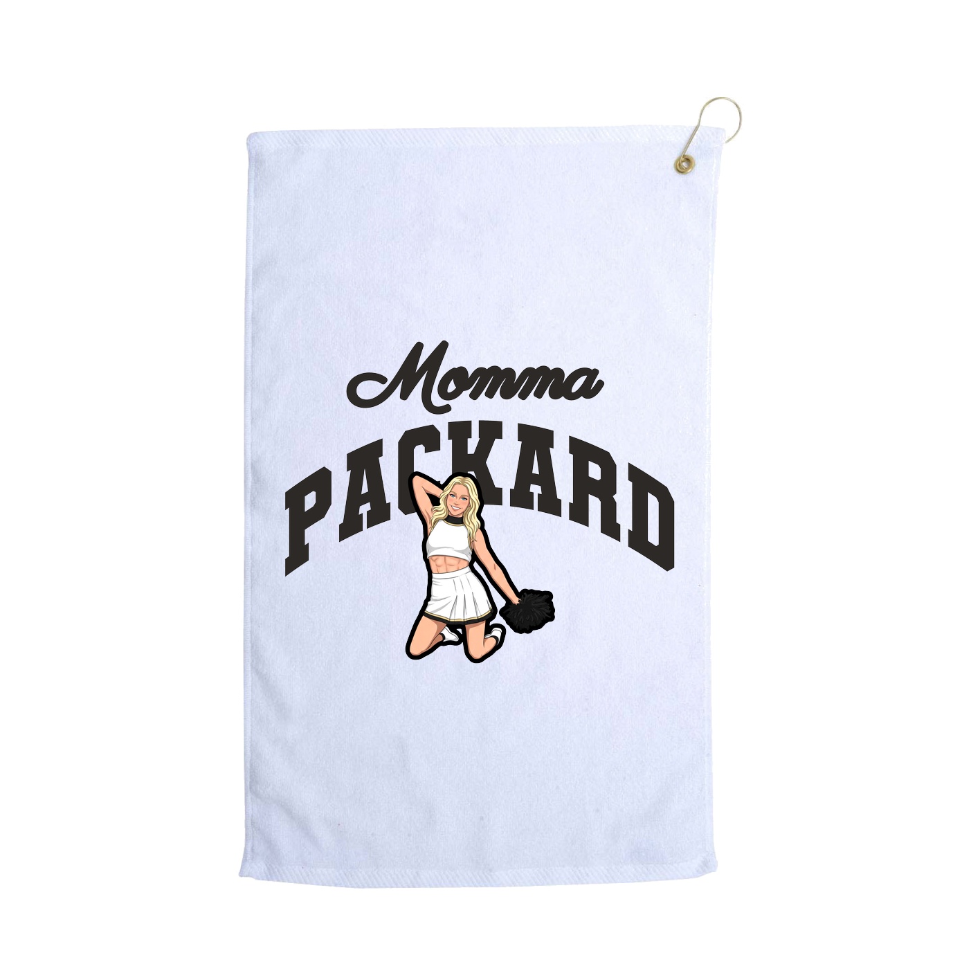 Golf Towel — Mothers Day Arch in White