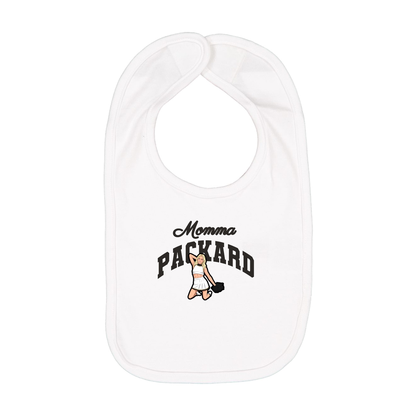 Infant Bib — Mothers Day Arch in White
