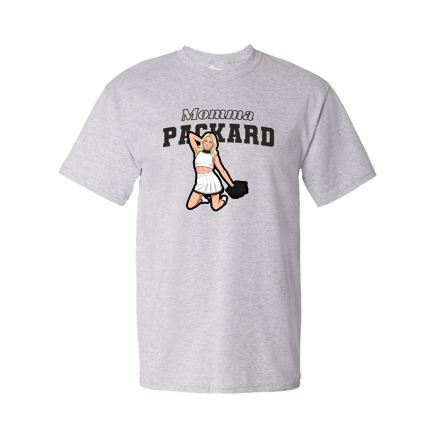 Youth Tee — Mothers Day Block in Grey