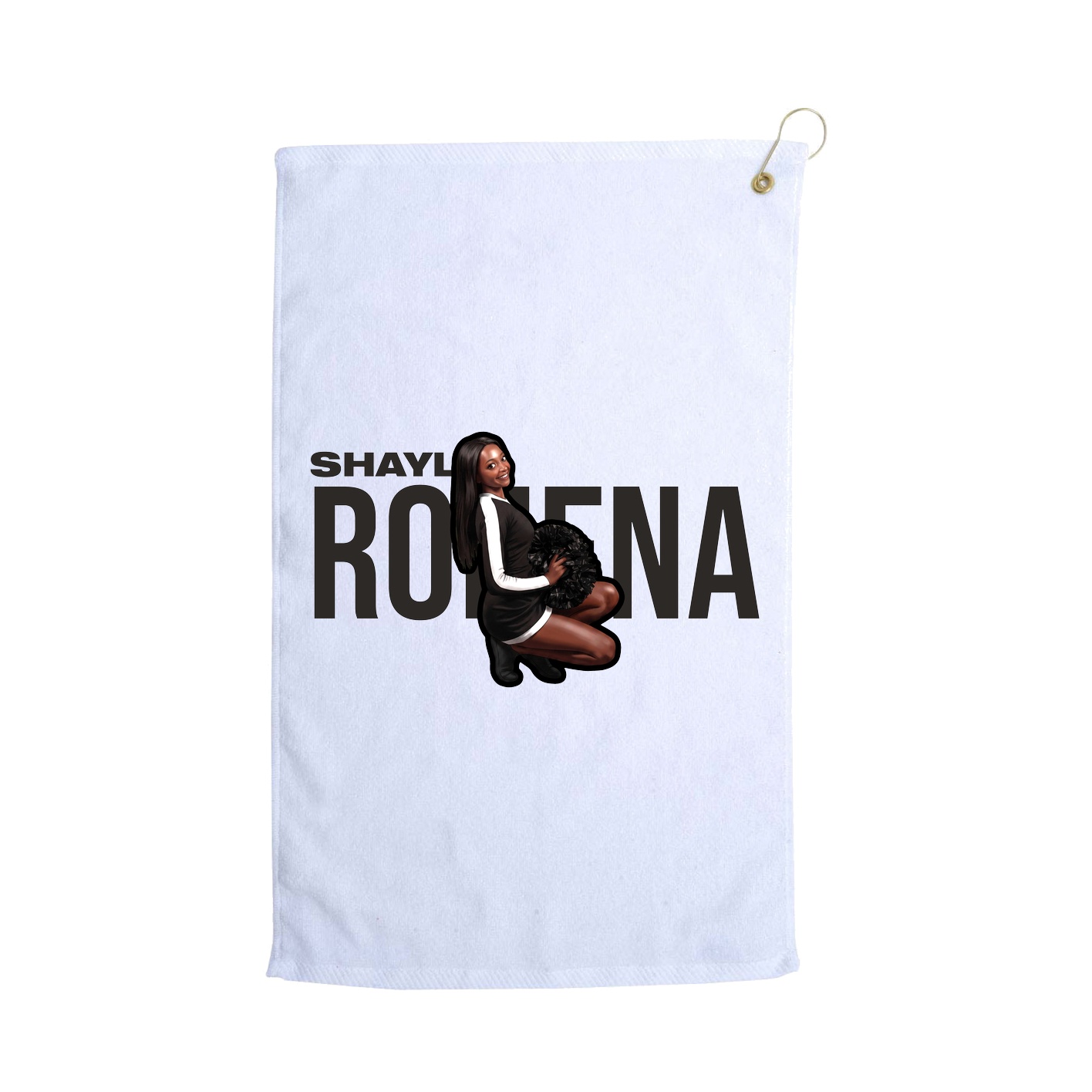 Golf Towel — Player Name in White