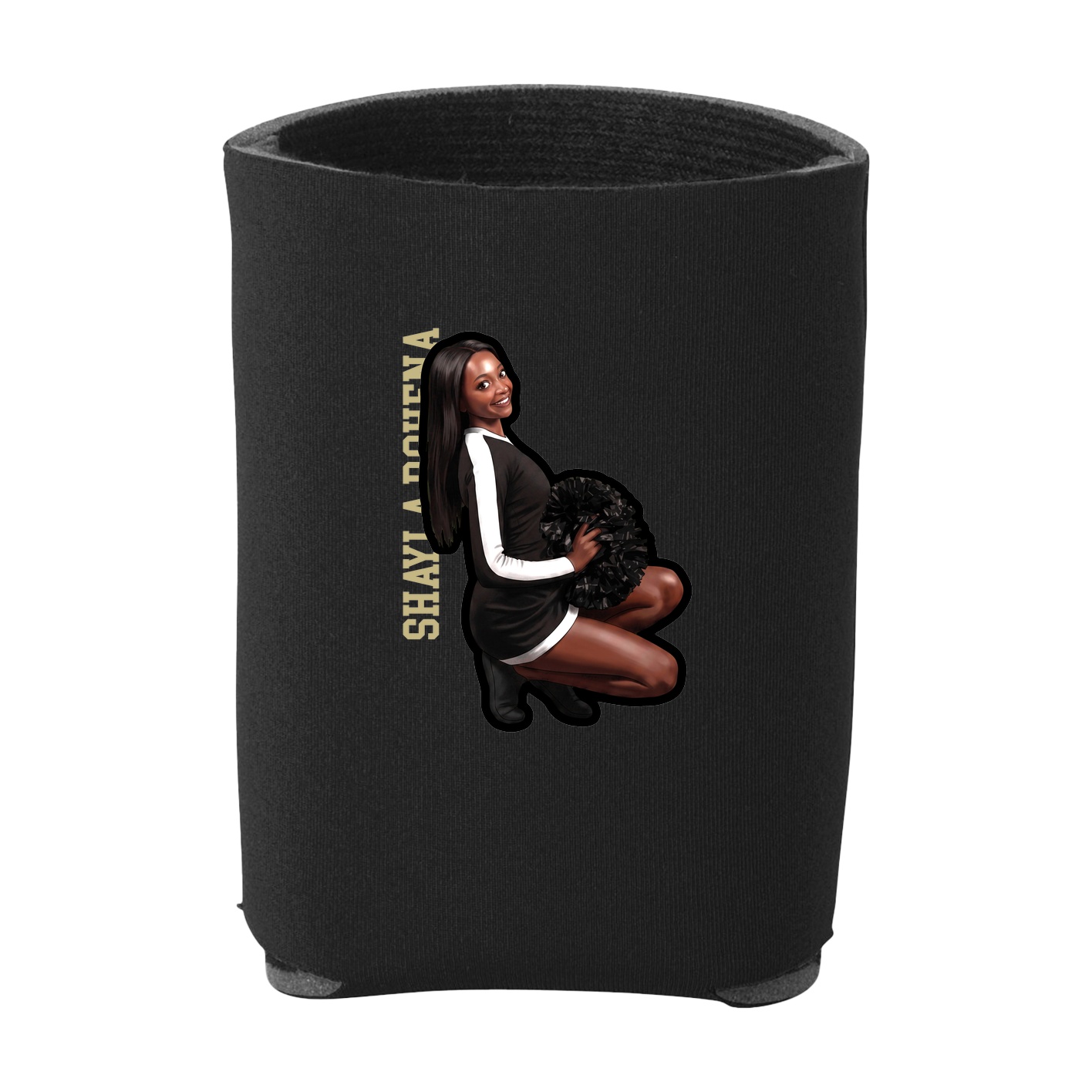 Can Holder — Name Vertical in Black
