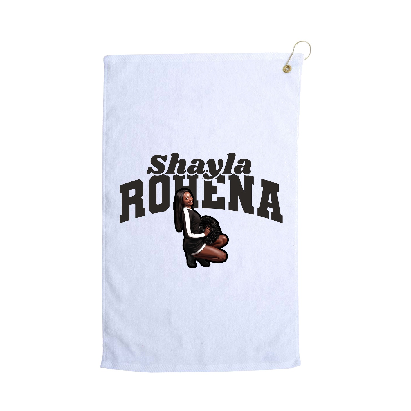 Golf Towel — Signature Arch in White