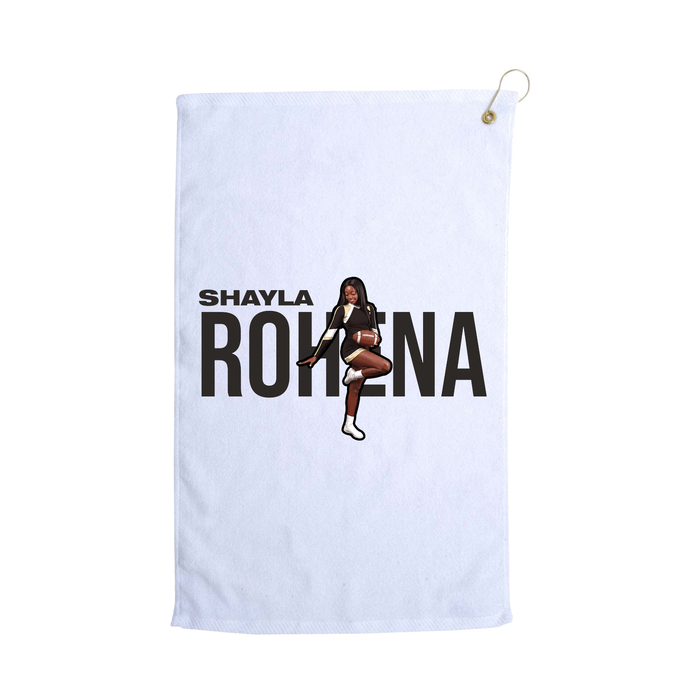 Golf Towel — Player Name in White