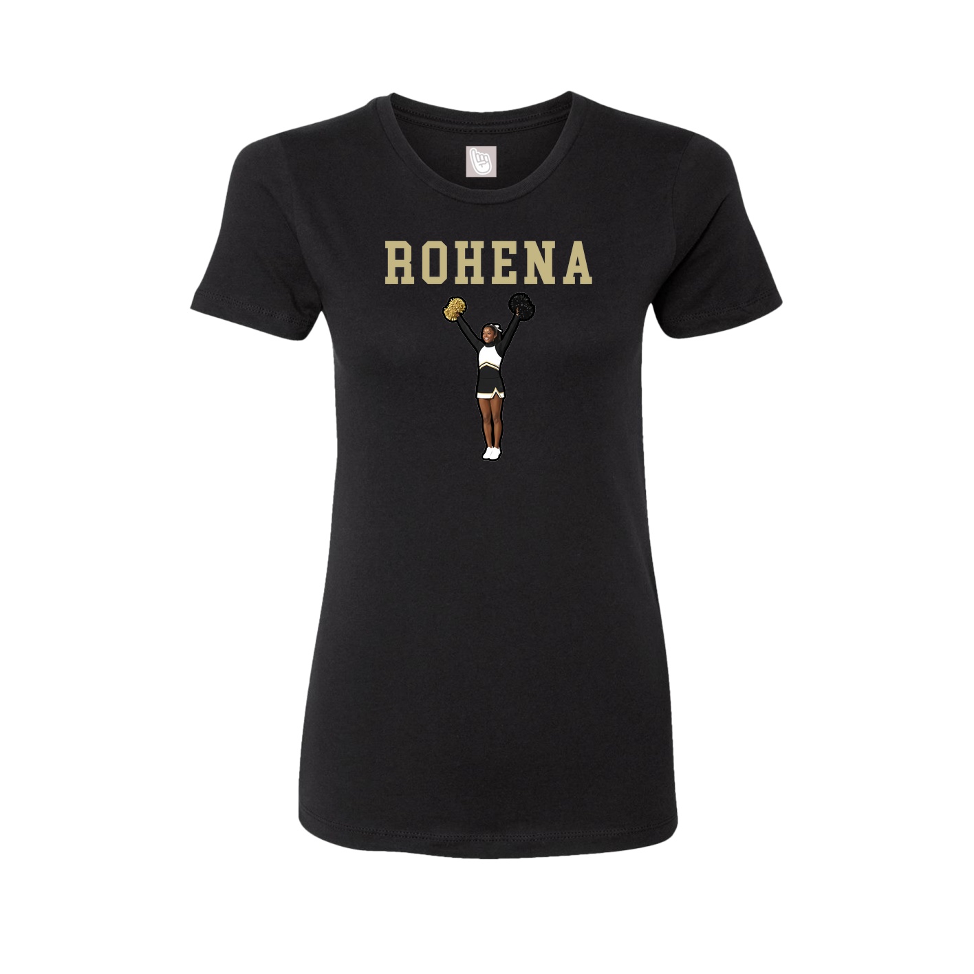 Fitted Women's Tee — Shirsey in Black