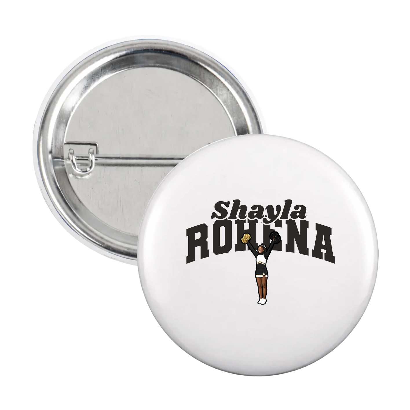 Game Day Button — Signature Arch in White