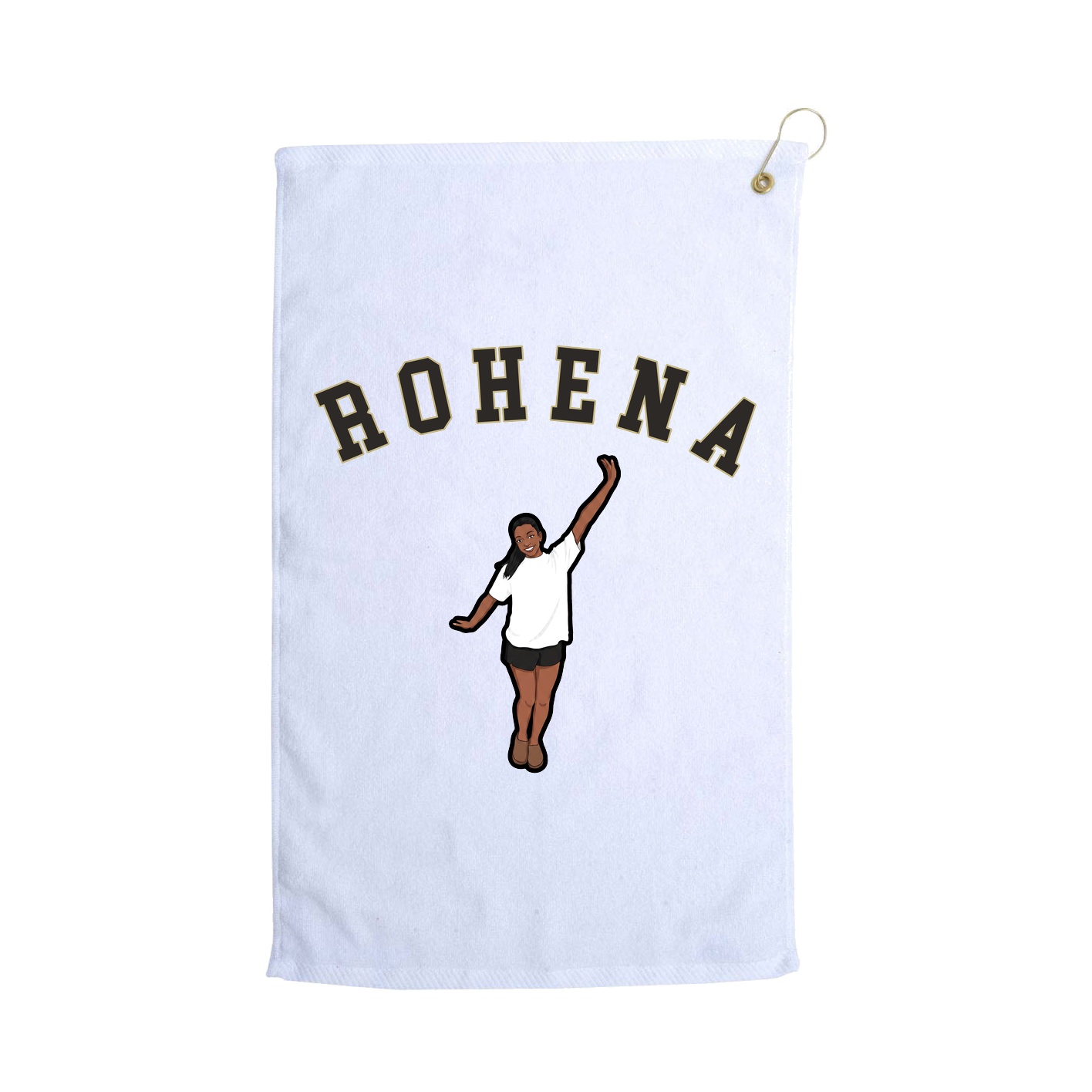 Golf Towel — Shirsey Arch in White