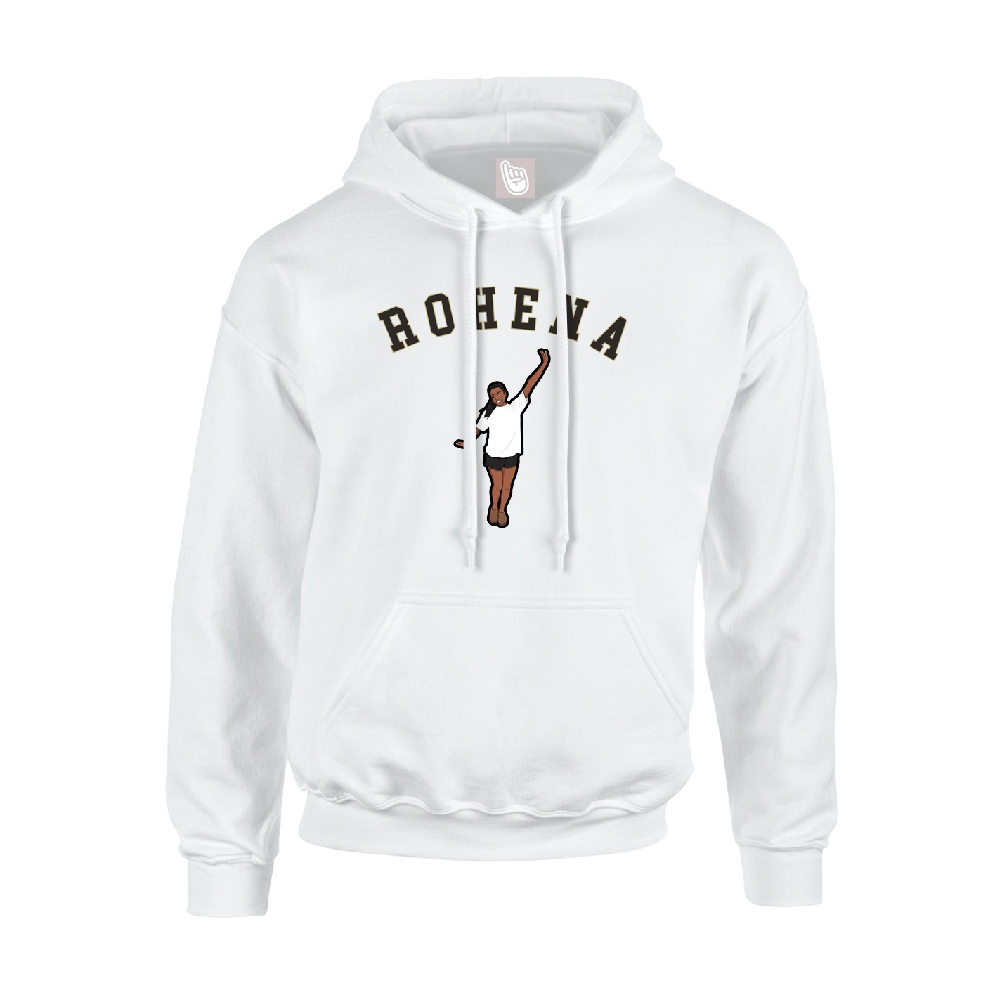Youth Hoodie — Shirsey Arch in White