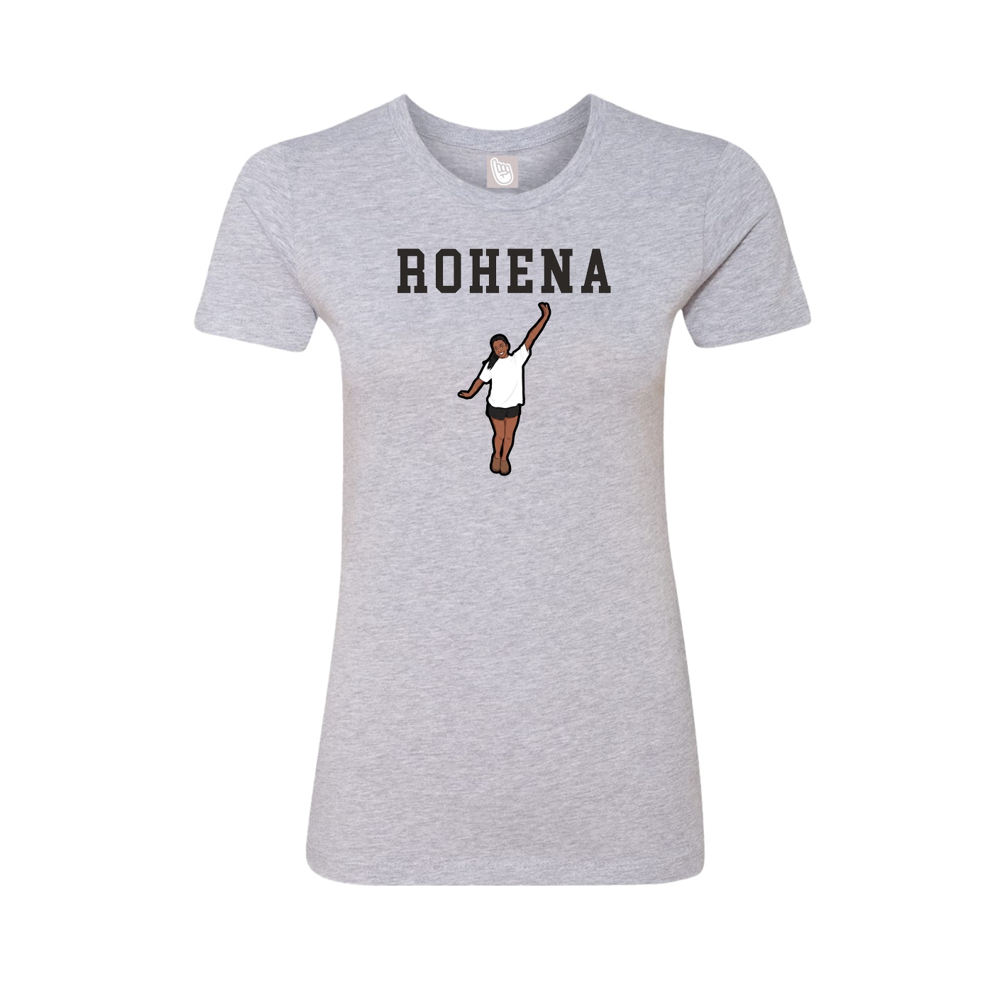 Fitted Women's Tee — Shirsey in Grey