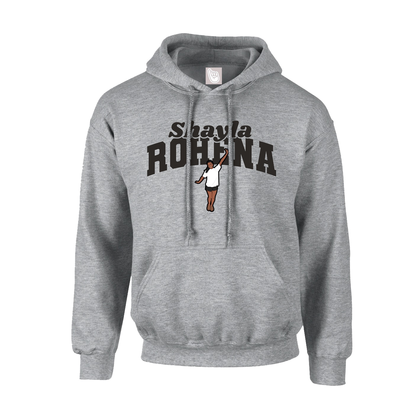 Youth Hoodie — Signature Arch in Grey