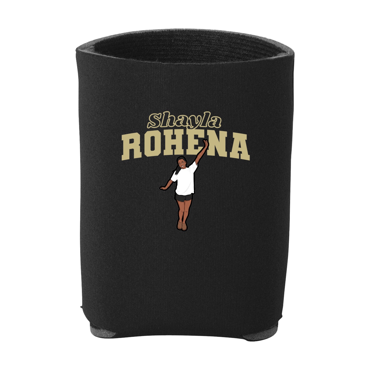 Can Holder — Name Arch in Black