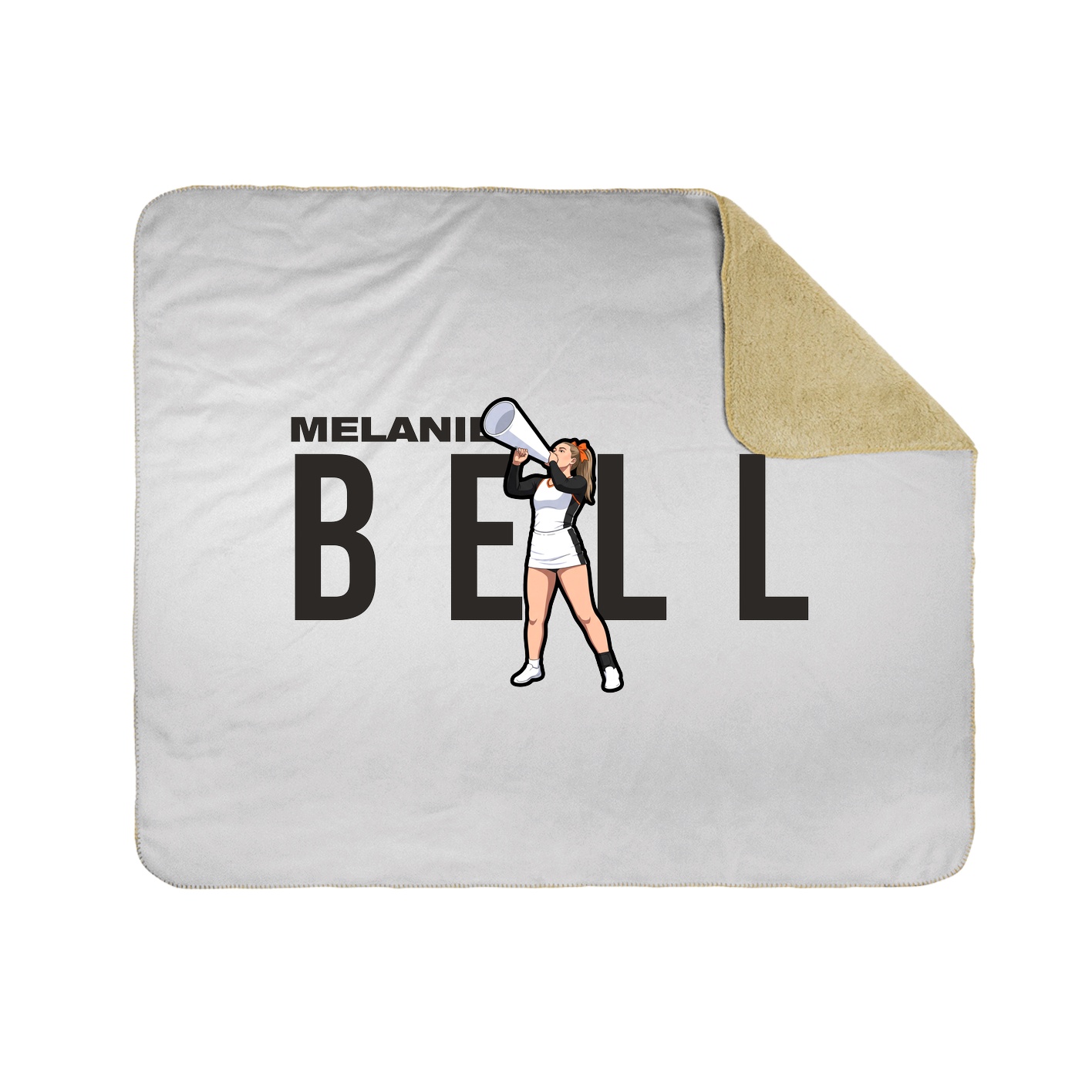 Throw Blanket — Player Name in White