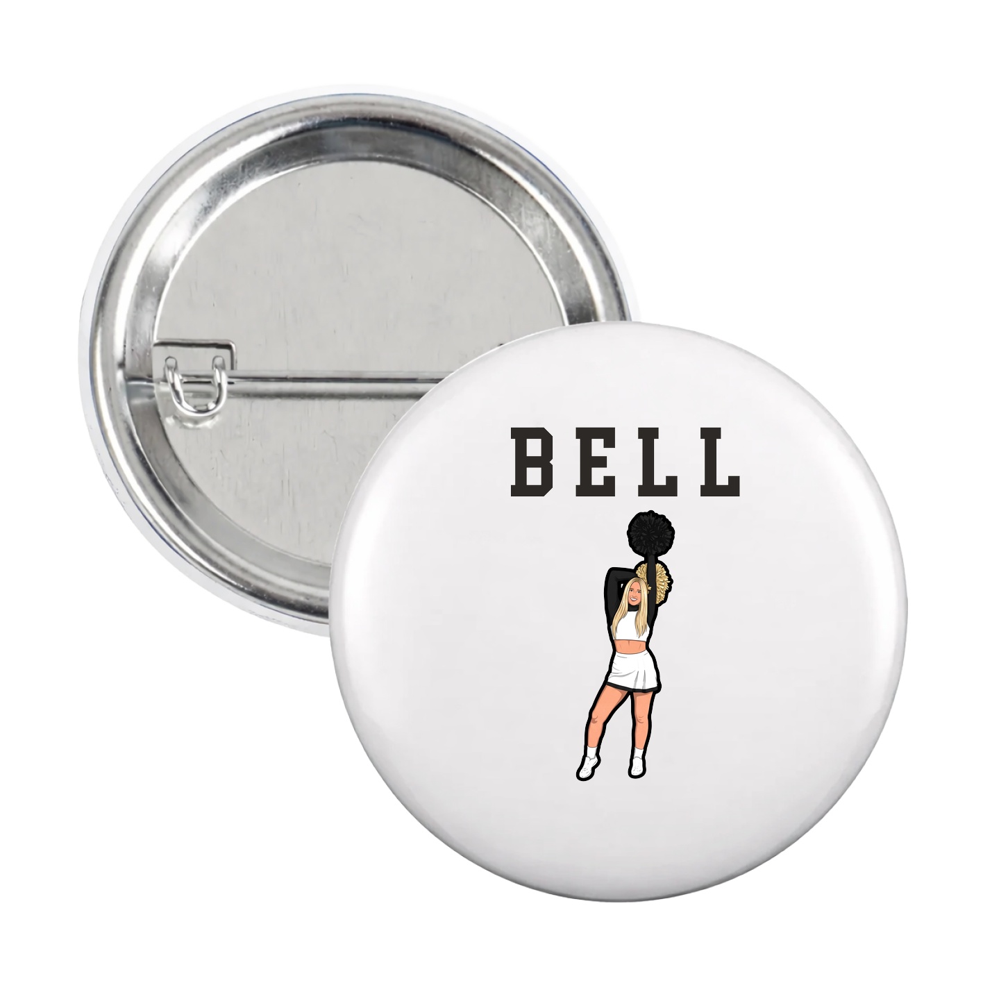 Game Day Button — Shirsey in White