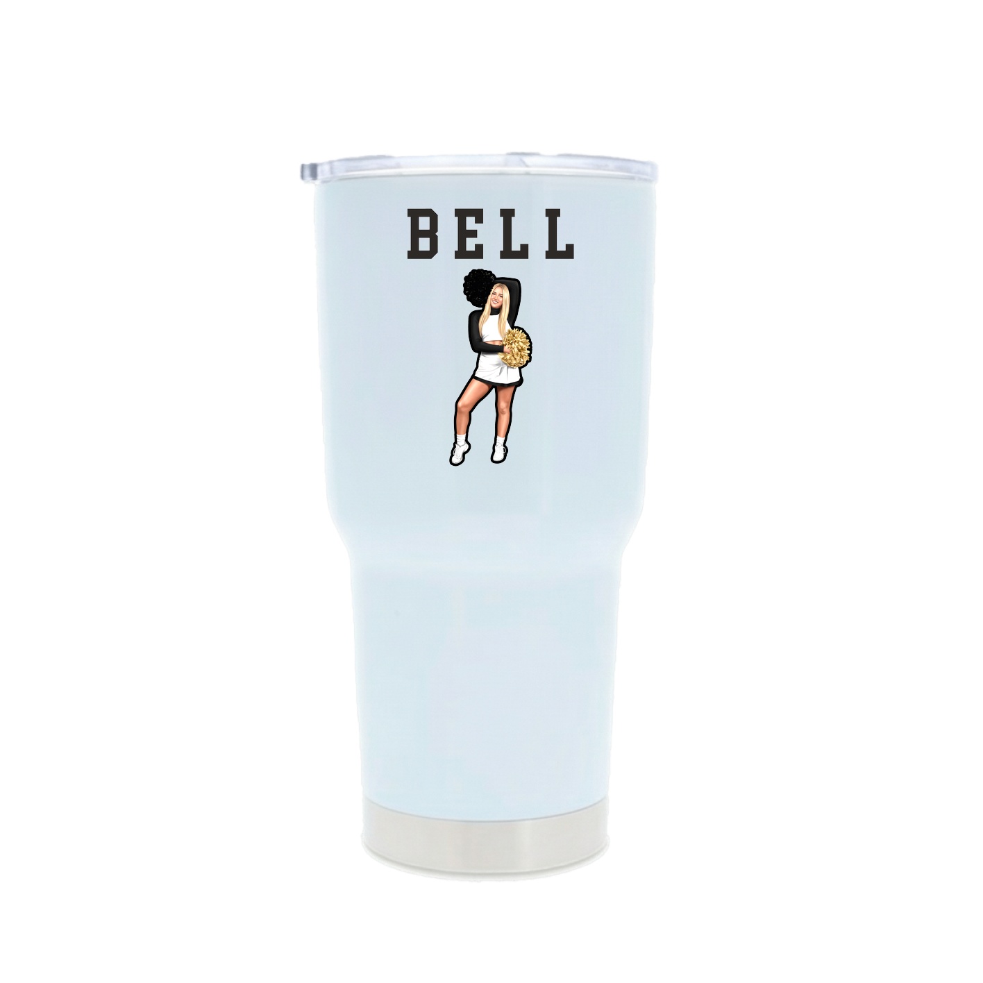 30oz Stainless Steel Tumbler — Shirsey in White