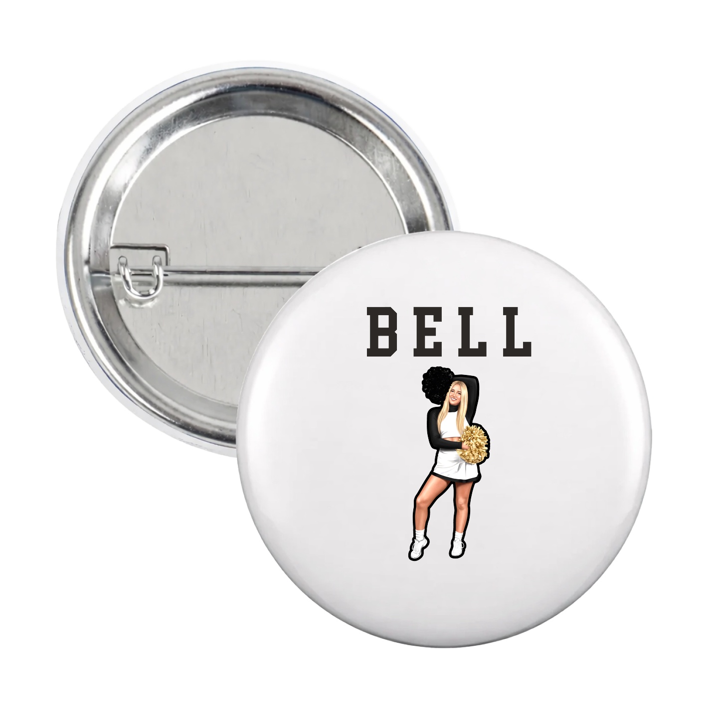 Game Day Button — Shirsey in White