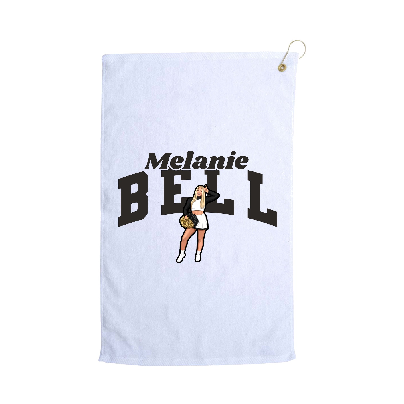Golf Towel — Signature Arch in White