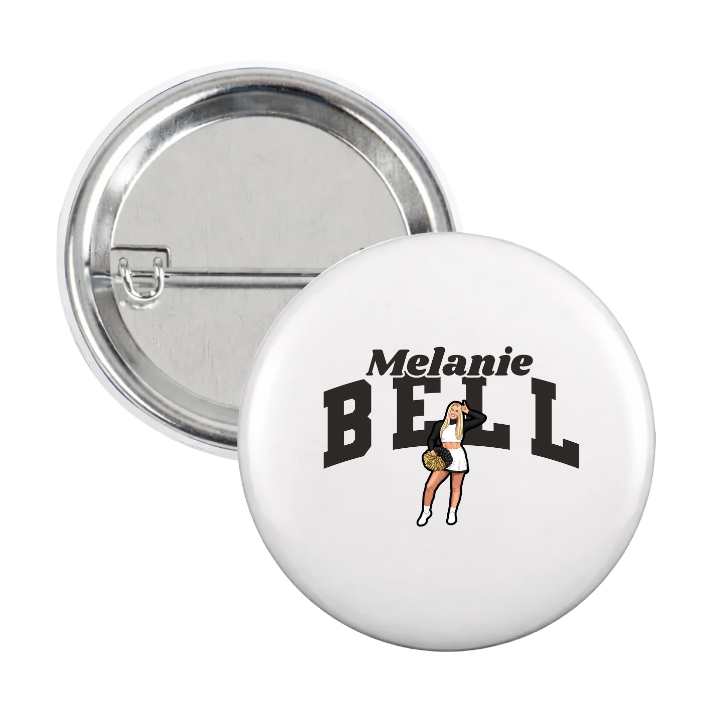 Game Day Button — Signature Arch in White