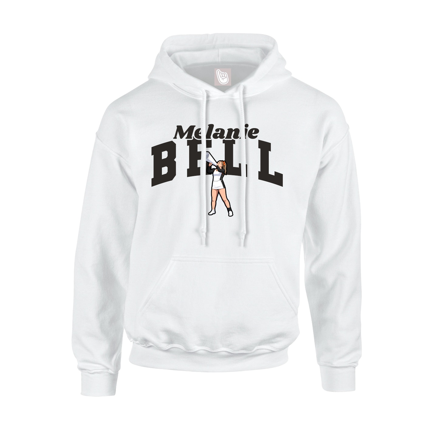 Hoodie — Signature Arch in White