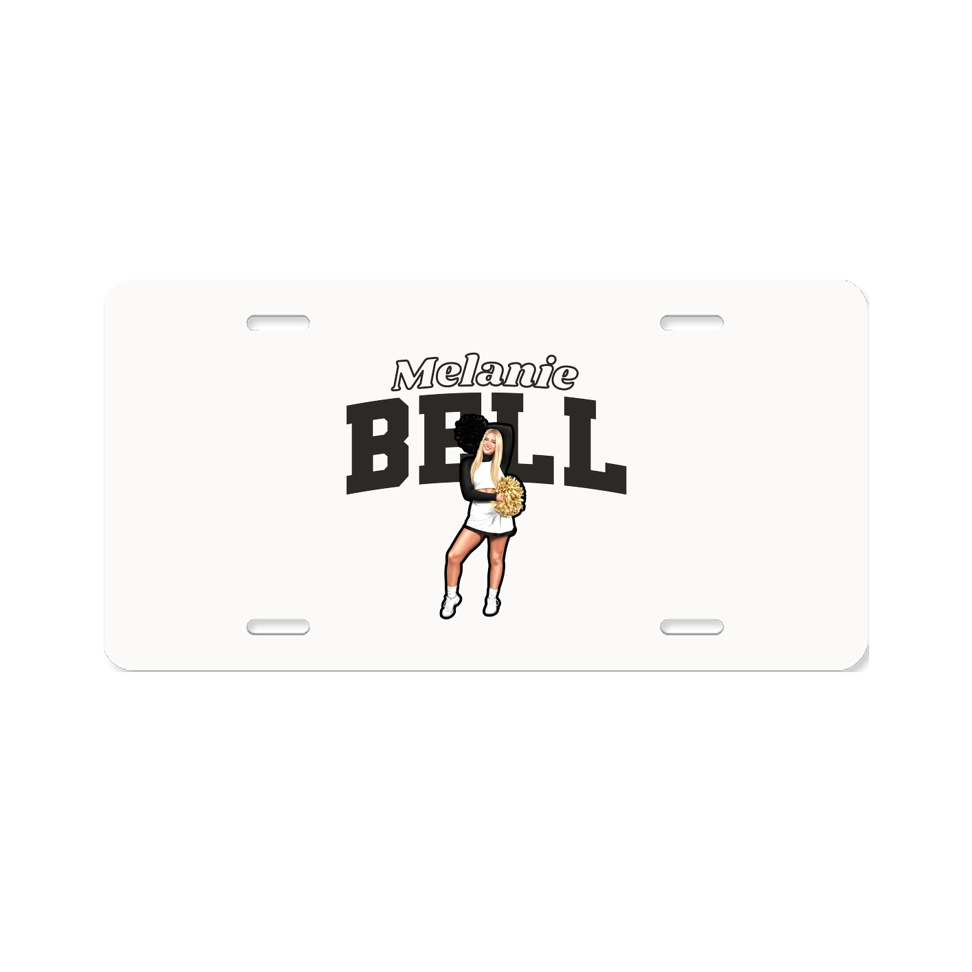 License Plate — Name Arch in Classic