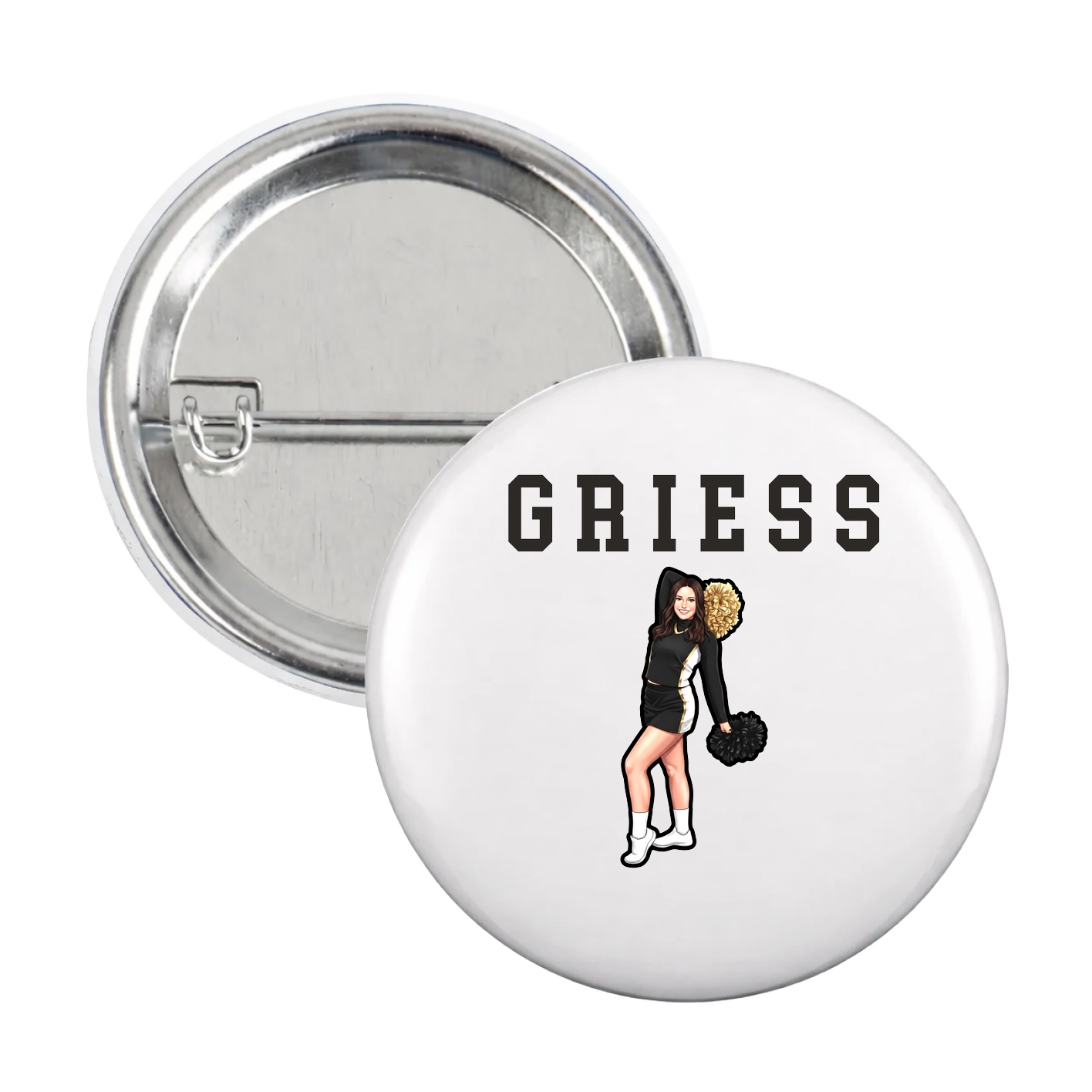 Game Day Button — Shirsey in White