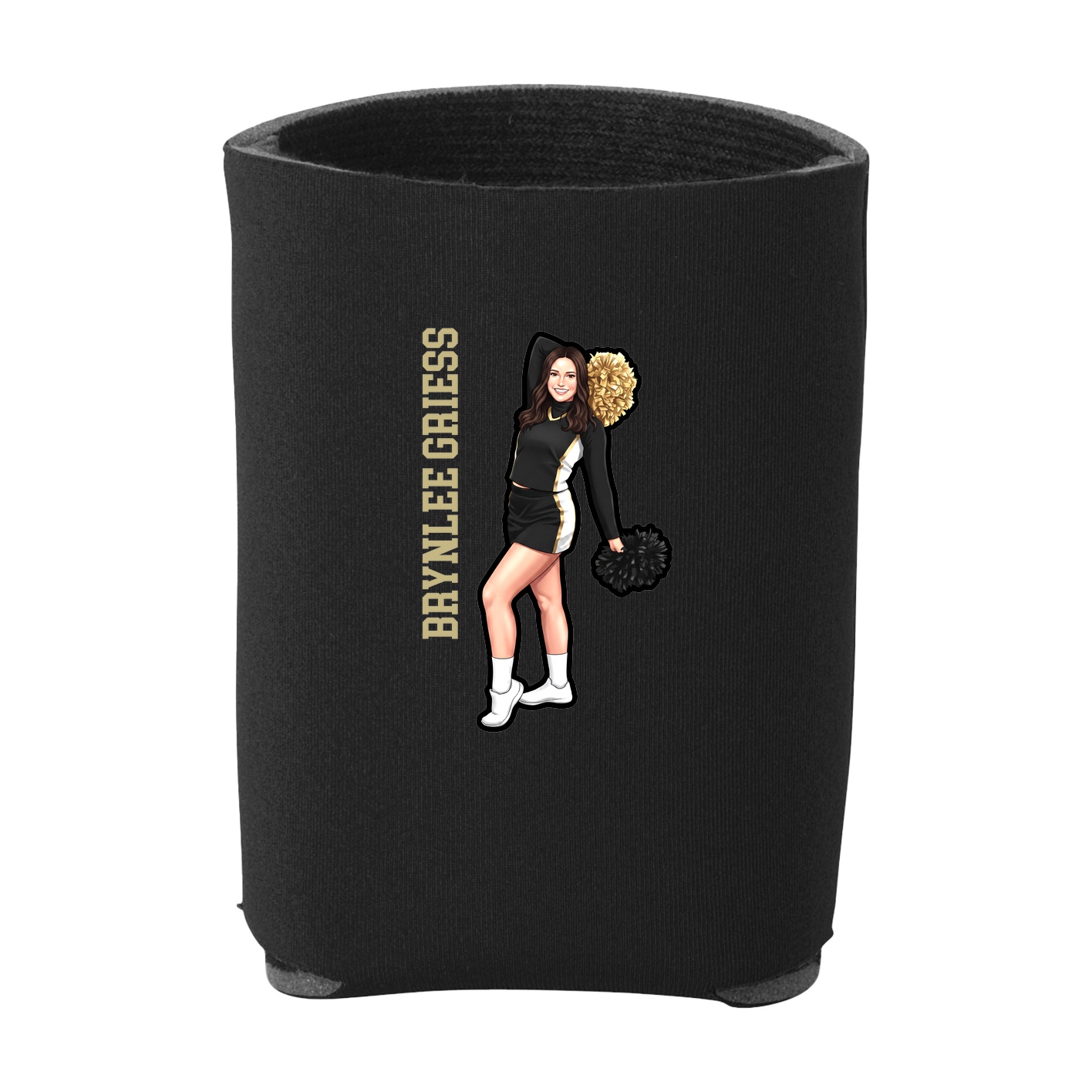 Can Holder — Name Vertical in Black