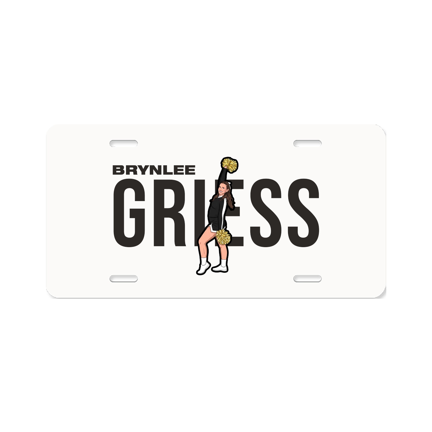 License Plate — Player Name in Classic
