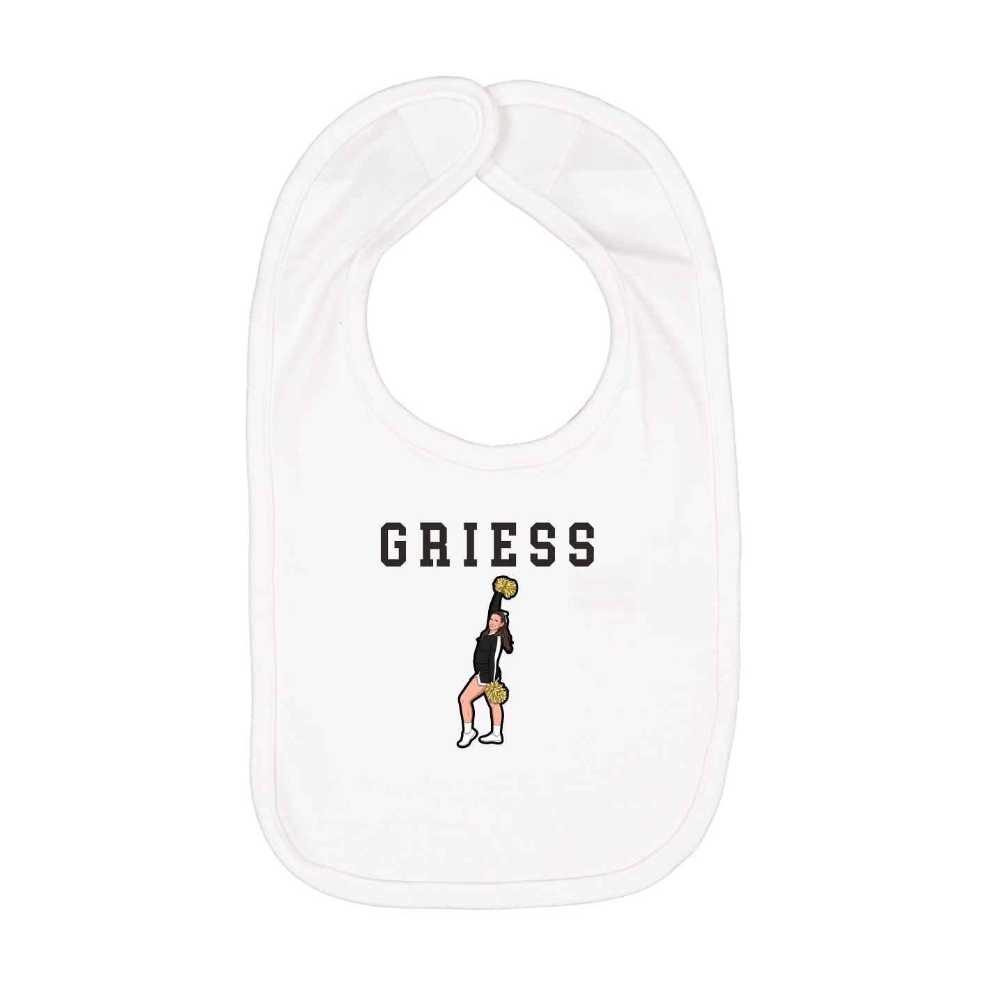Infant Bib — Shirsey in White