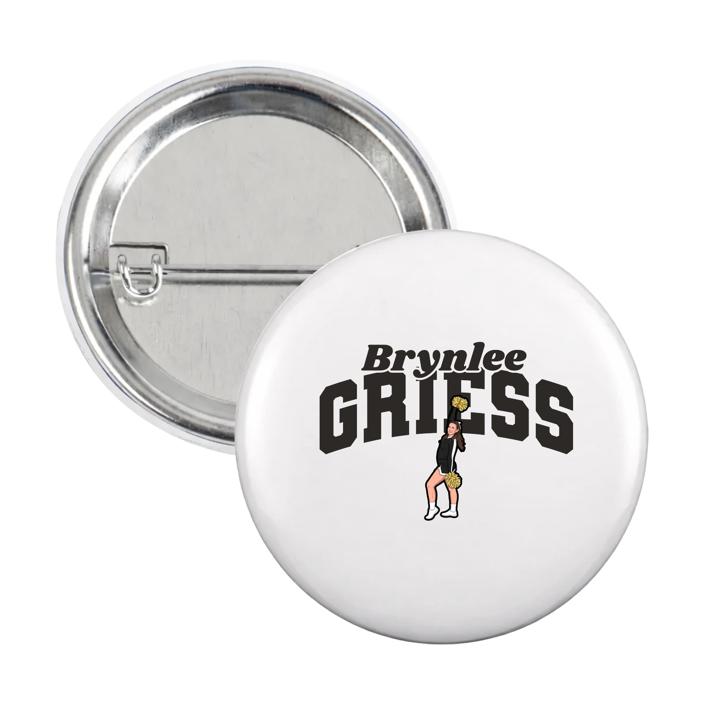 Game Day Button — Signature Arch in White