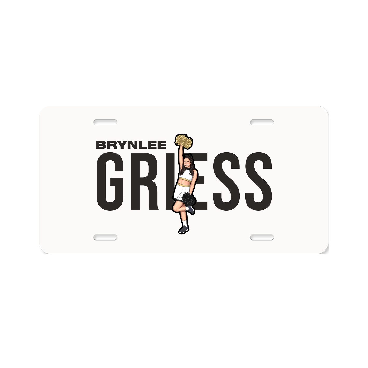 License Plate — Player Name in Classic