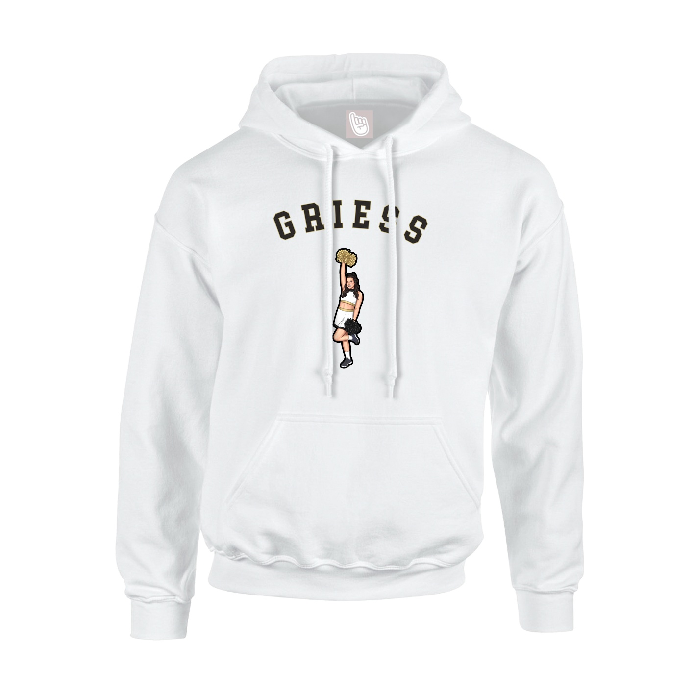 Youth Hoodie — Shirsey Arch in White