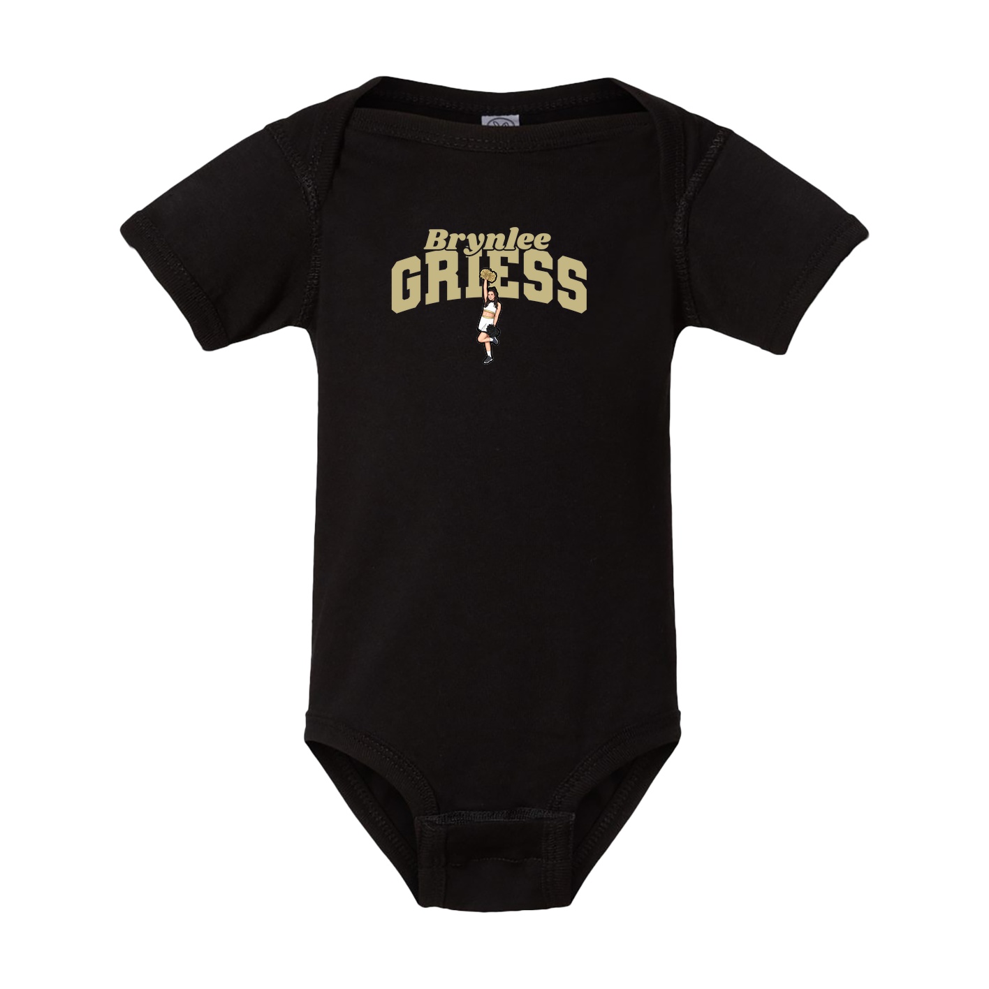 Baby Onesie — Signature Arch in Black