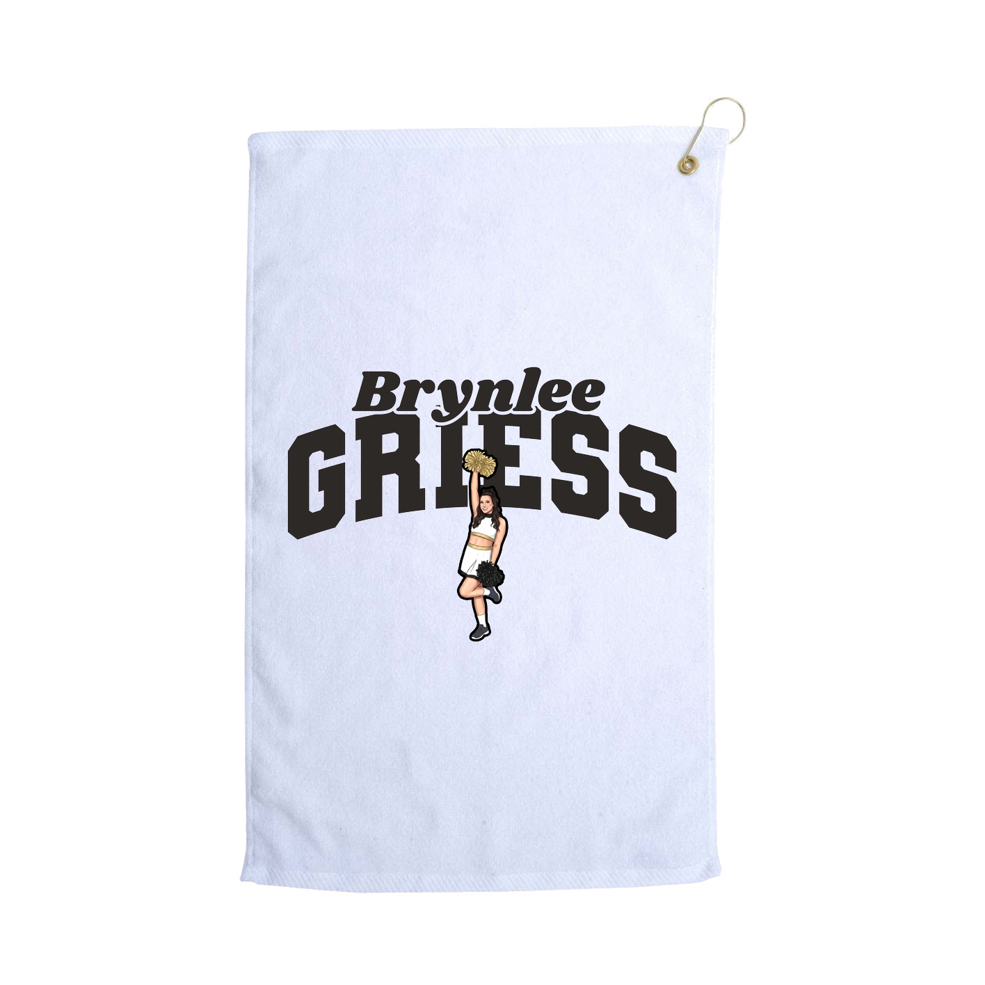 Golf Towel — Signature Arch in White