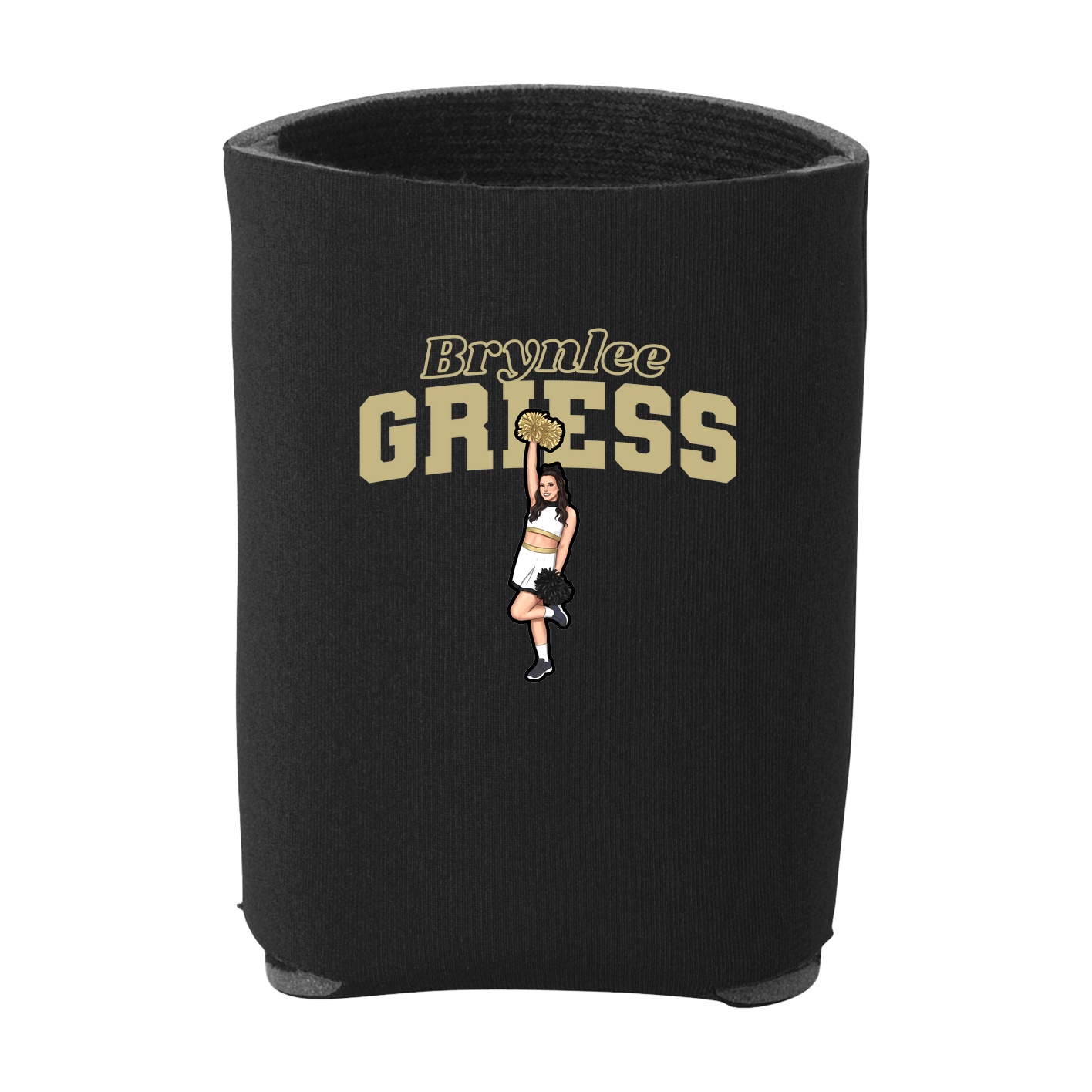 Can Holder — Name Arch in Black