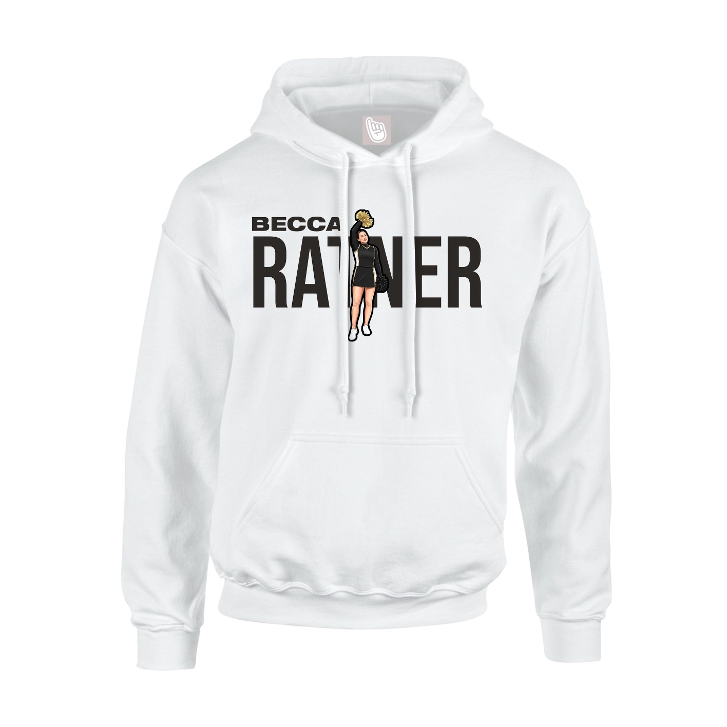 Hoodie — Player Name in White