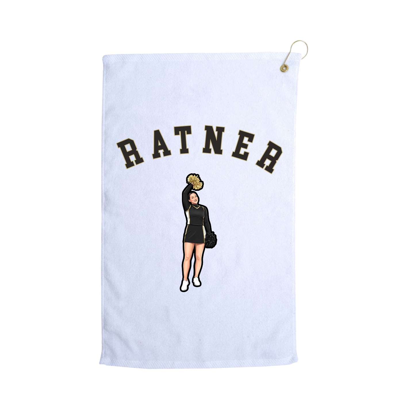 Golf Towel — Shirsey Arch in White