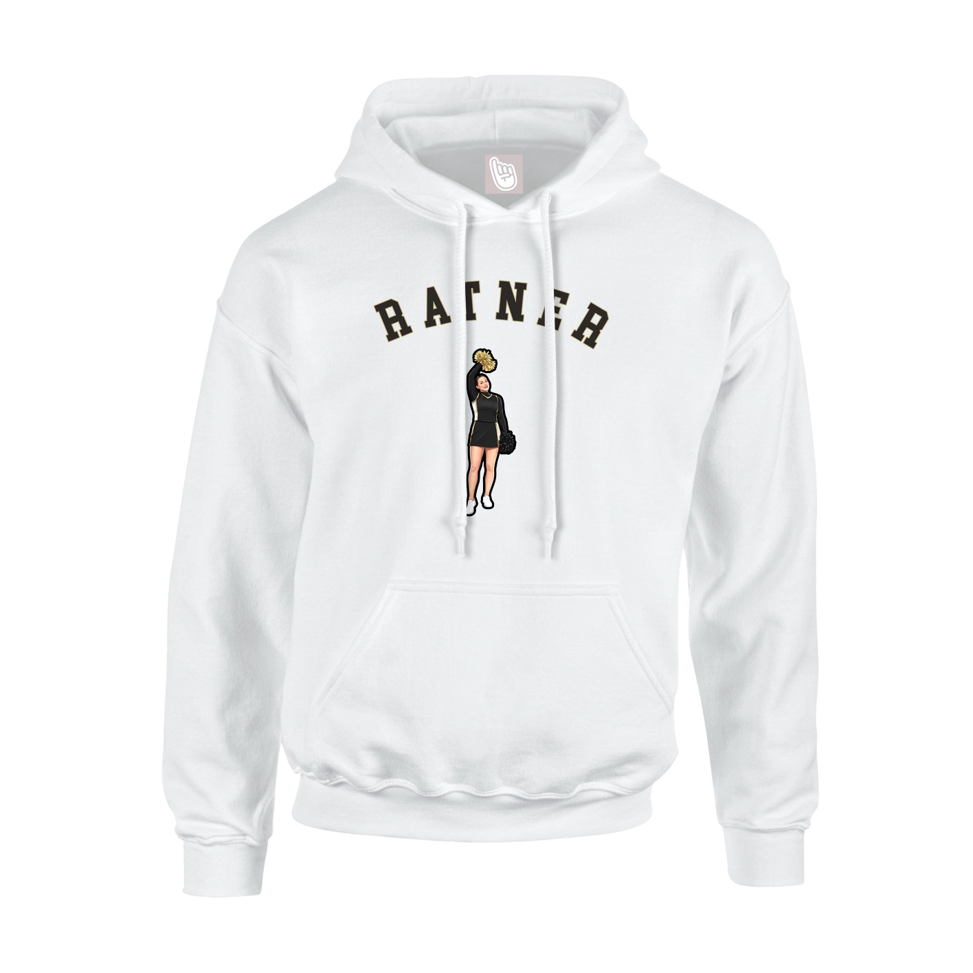 Hoodie — Shirsey Arch in White