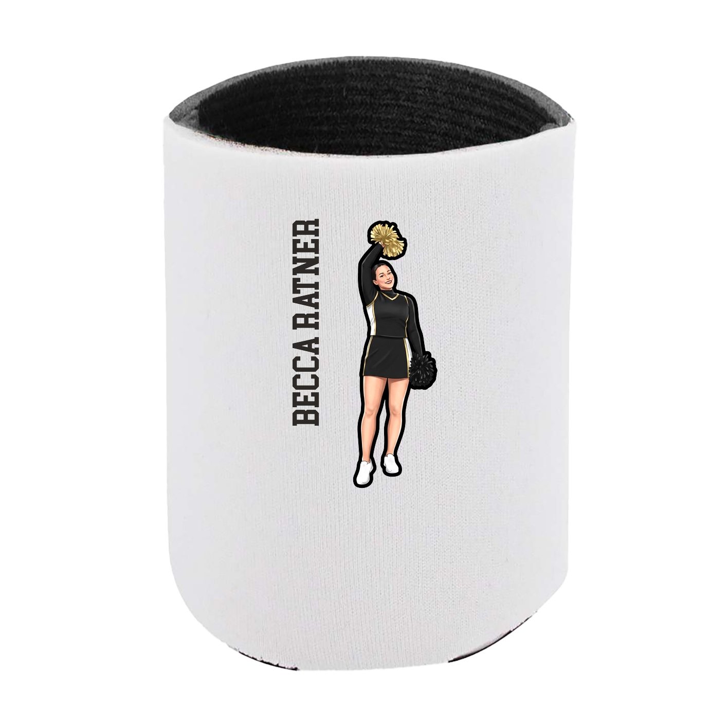 Can Holder — Name Vertical in White