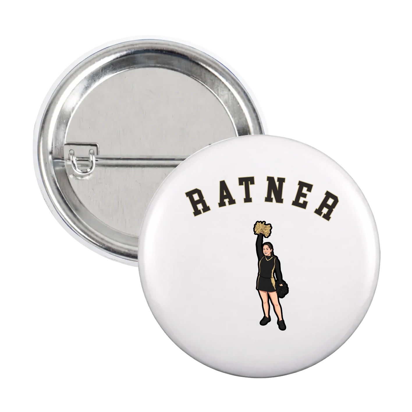 Game Day Button — Shirsey Arch in White