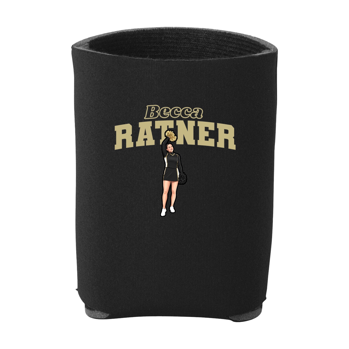 Can Holder — Name Arch in Black