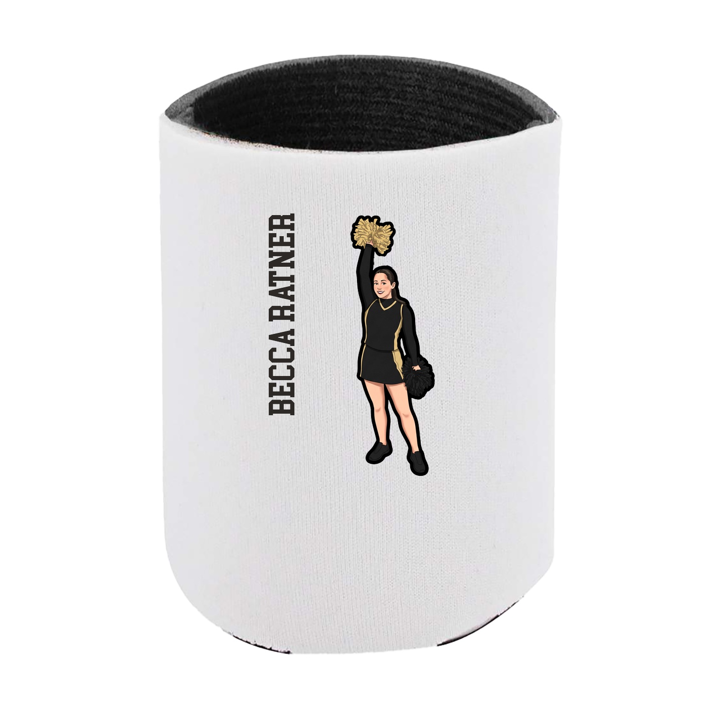 Can Holder — Name Vertical in White