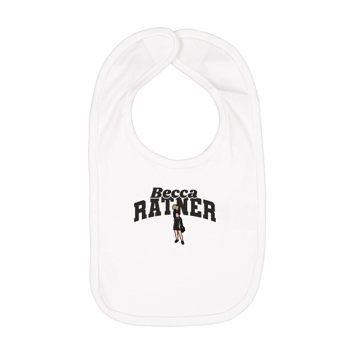 Infant Bib — Signature Arch in White