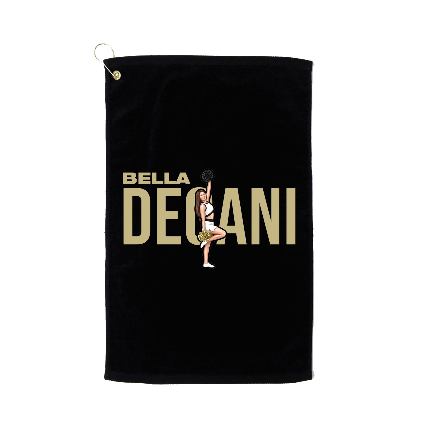 Golf Towel — Player Name in Black