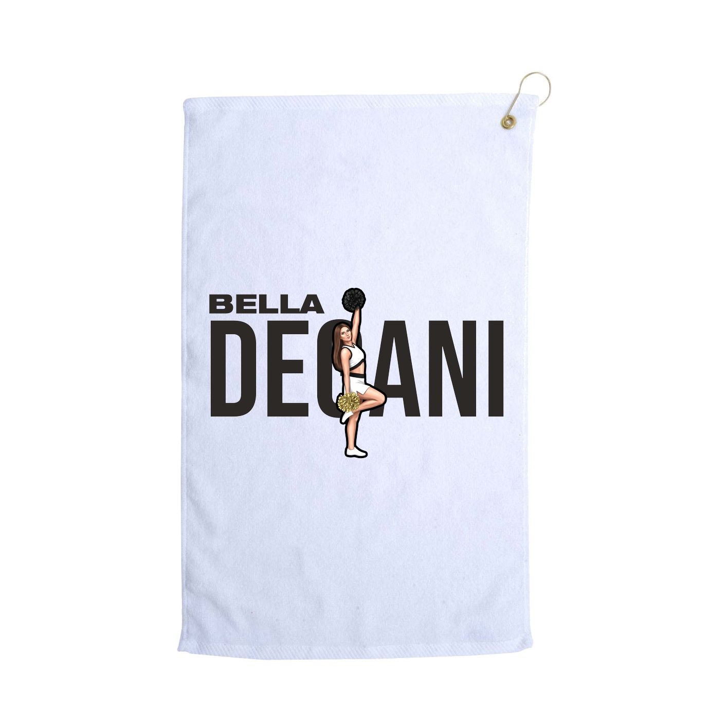 Golf Towel — Player Name in White