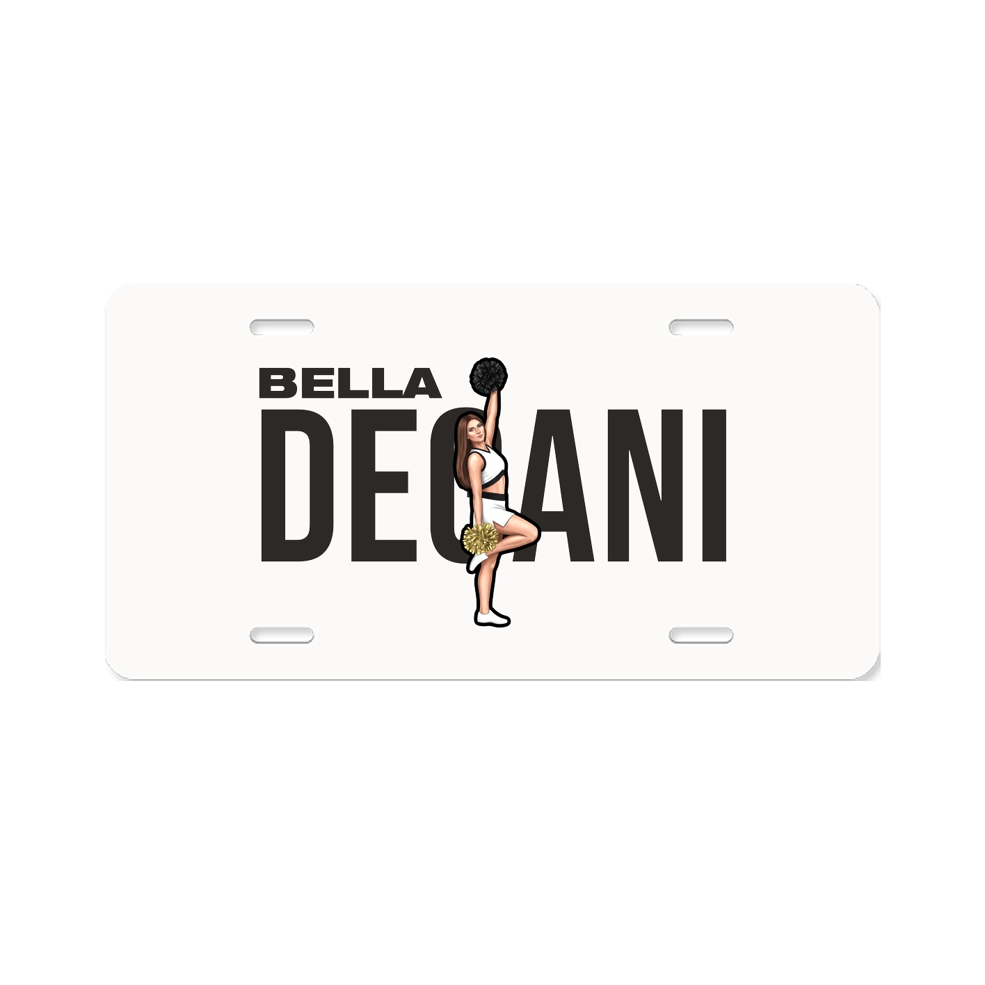 License Plate — Player Name in Classic