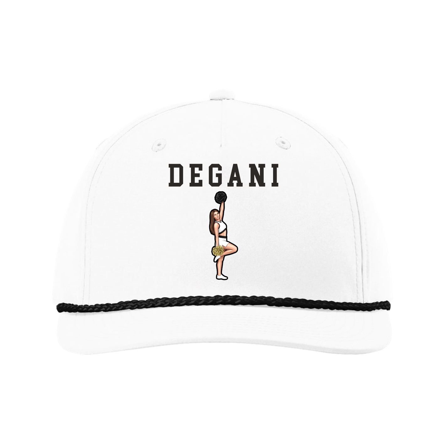 Five-Panel Classic Rope Cap — Shirsey in White