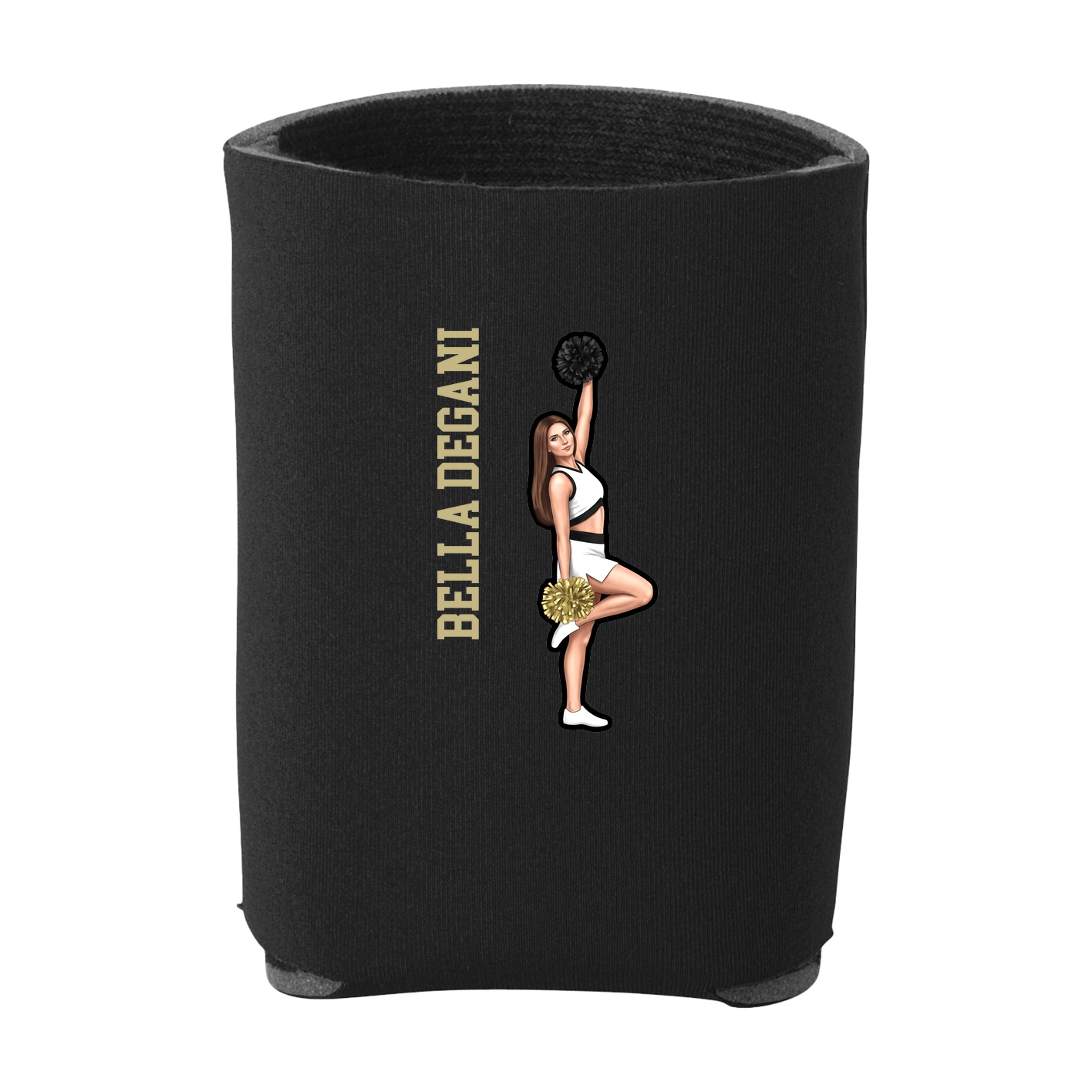 Can Holder — Name Vertical in Black