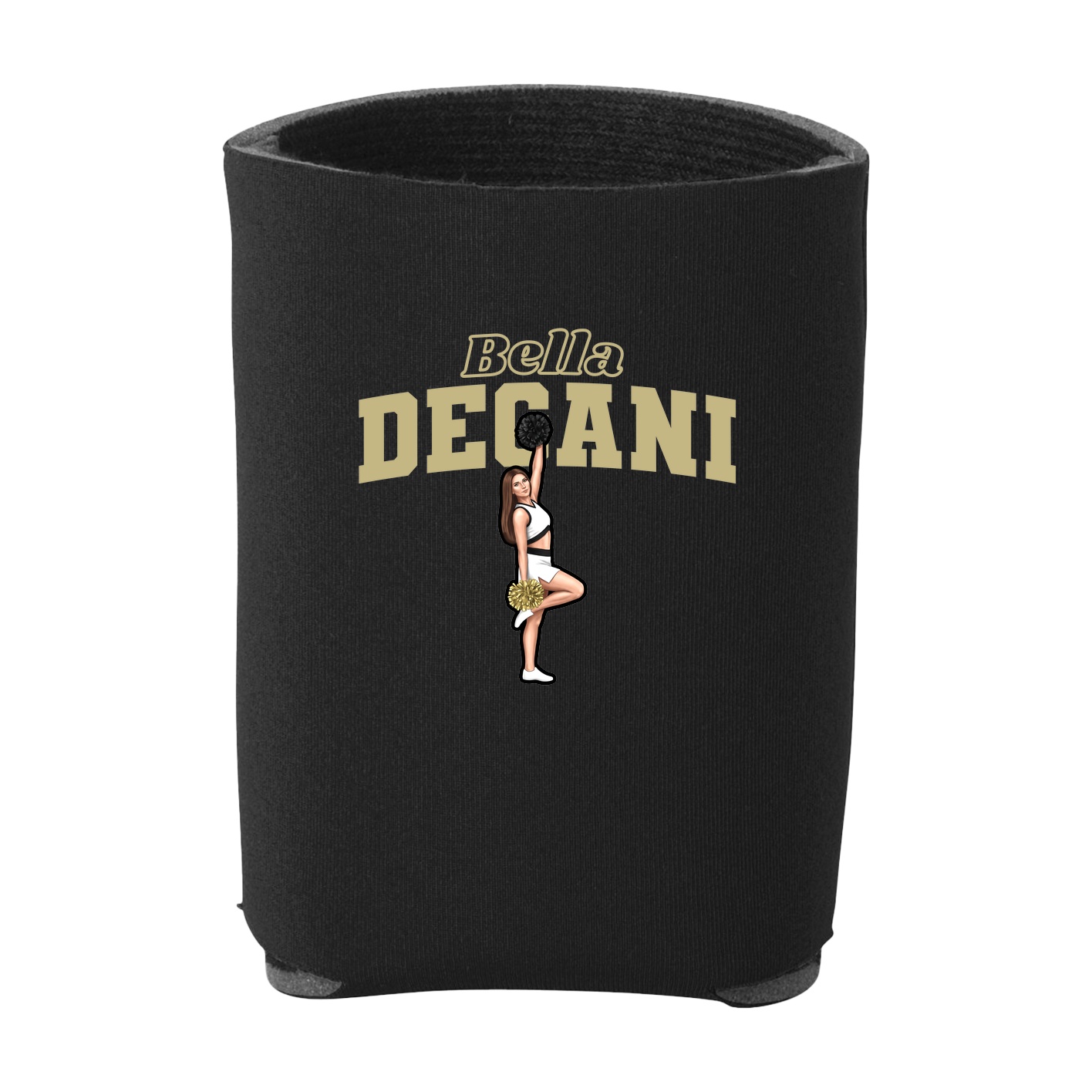 Can Holder — Name Arch in Black