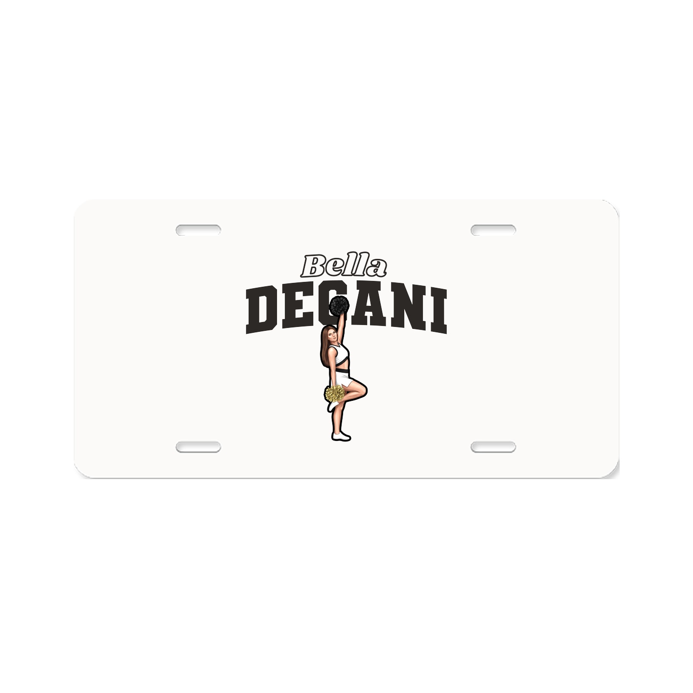 License Plate — Name Arch in Classic